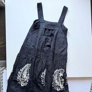 Anthropologie Black and White Maxi Dress